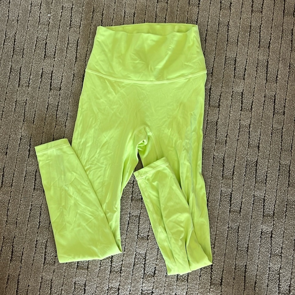 Electric lime color align like leggings from Amazon